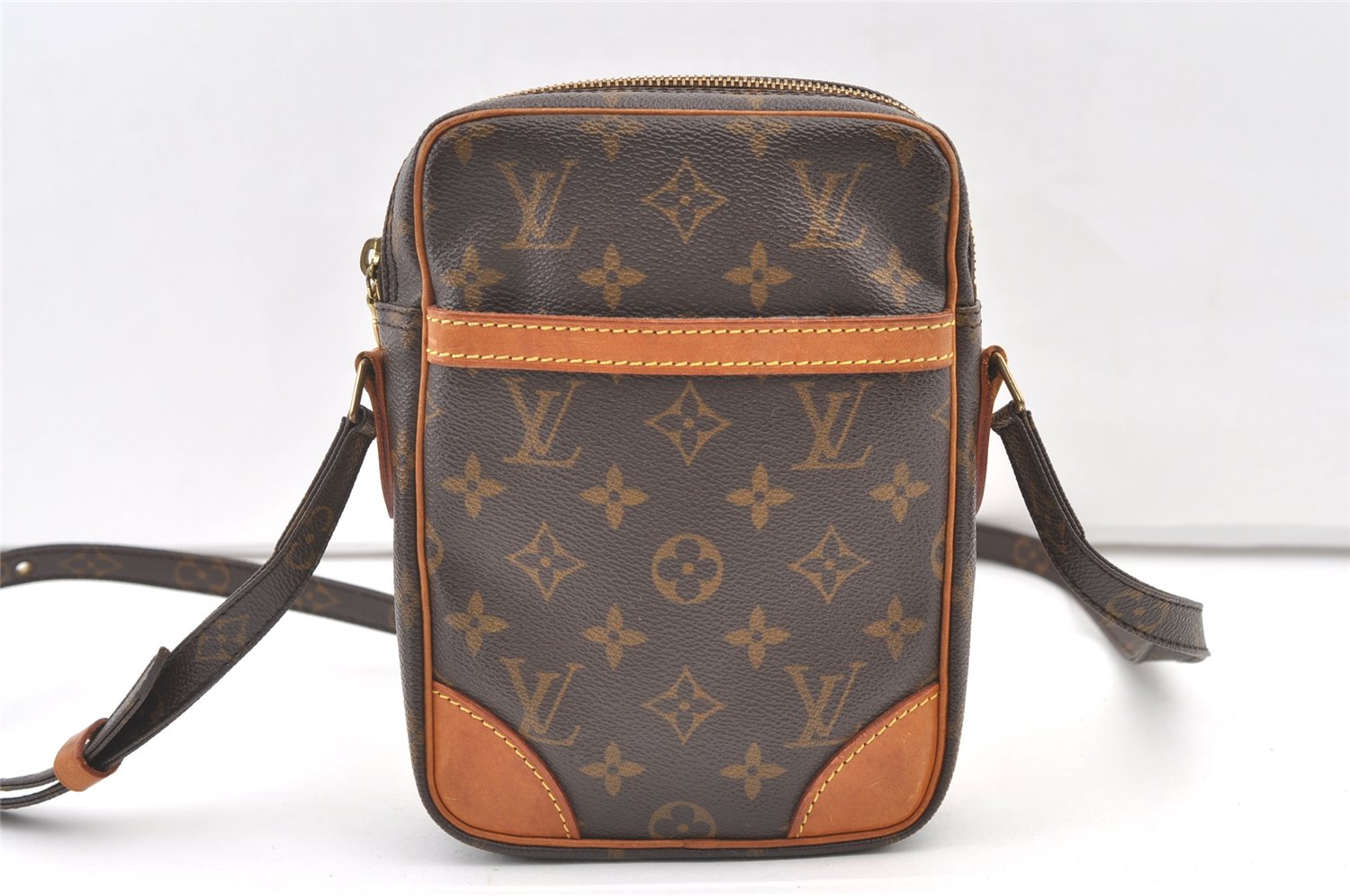 Authentic Louis Vuitton Monogram Danube Shoulder Cross Body Bag M45266 LV 0262K