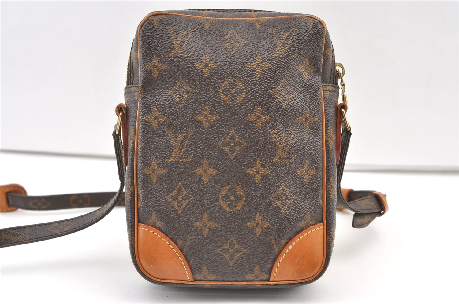 Authentic Louis Vuitton Monogram Danube Shoulder Cross Body Bag M45266 LV 0262K