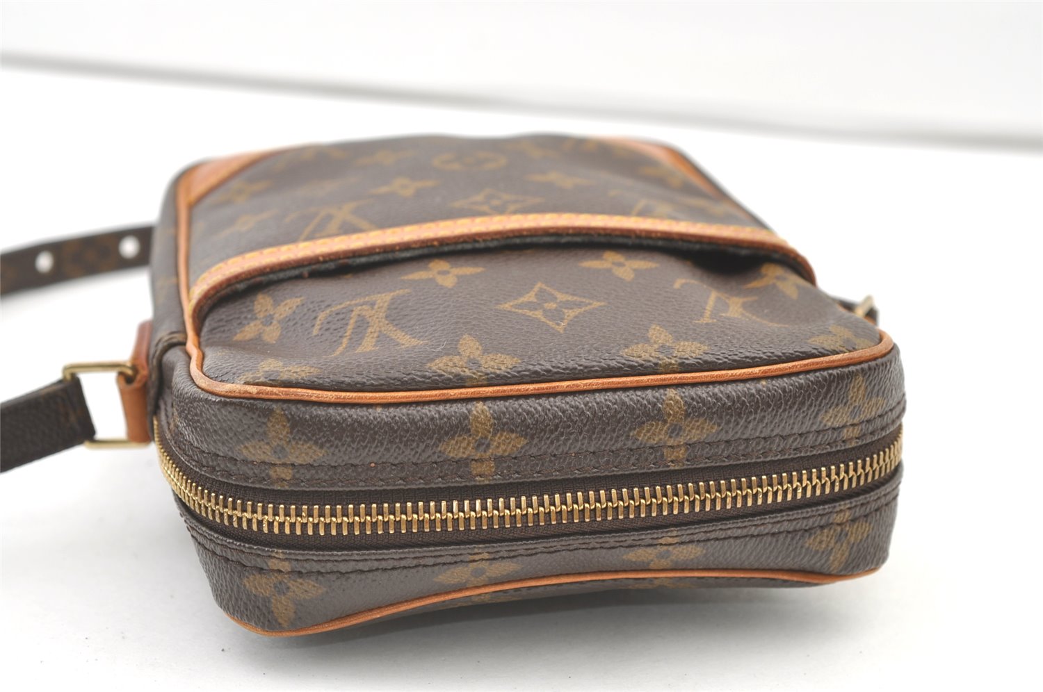 Authentic Louis Vuitton Monogram Danube Shoulder Cross Body Bag M45266 LV 0262K