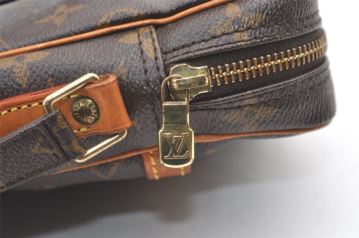 Authentic Louis Vuitton Monogram Danube Shoulder Cross Body Bag M45266 LV 0262K