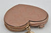 Authentic GUCCI Guccissima Heart Motif Coin Purse Case Leather Beige Box 0265K