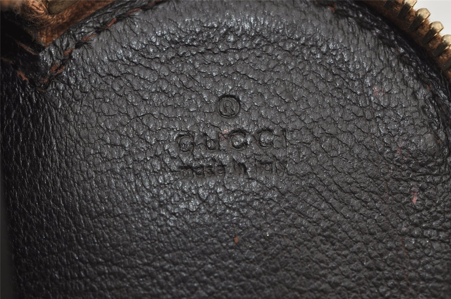Authentic GUCCI Guccissima Heart Motif Coin Purse Case Leather Beige Box 0265K