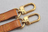 Authentic Louis Vuitton Leather Shoulder Strap Beige 46.3" LV 0266J