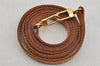 Authentic Louis Vuitton Leather Shoulder Strap Beige 46.3" LV 0266J