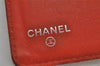 Authentic CHANEL Brilliant Enamel Matelasse Long Wallet Purse CC Orange 0266K