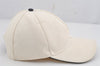 Authentic GUCCI Sherry Line Interlocking G Cap Canvas Leather Size L White 0267K