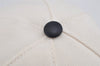 Authentic GUCCI Sherry Line Interlocking G Cap Canvas Leather Size L White 0267K