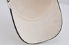 Authentic GUCCI Sherry Line Interlocking G Cap Canvas Leather Size L White 0267K