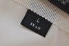 Authentic GUCCI Sherry Line Interlocking G Cap Canvas Leather Size L White 0267K