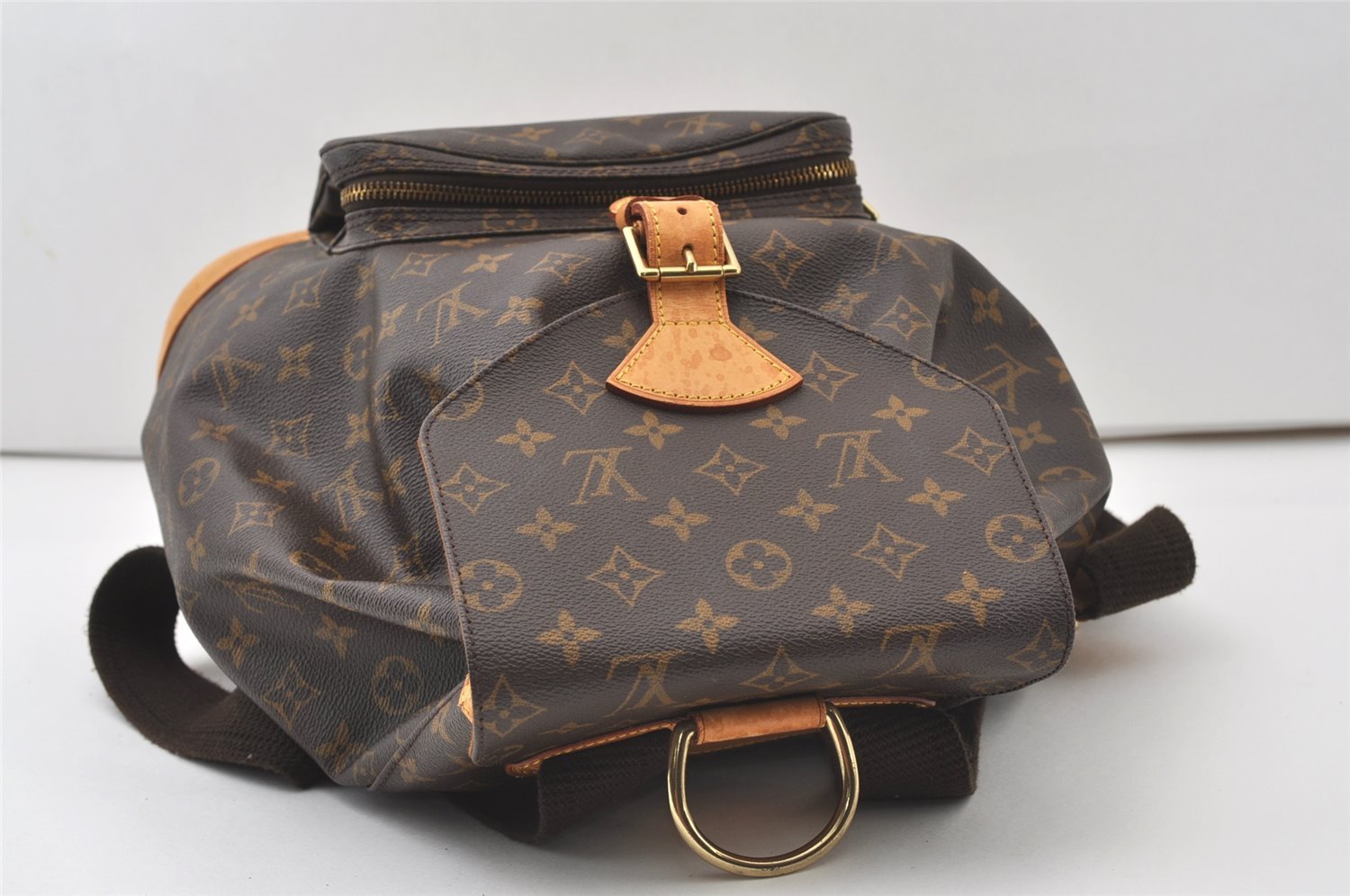 Authentic Louis Vuitton Monogram Montsouris GM Backpack M51135 LV 0269J