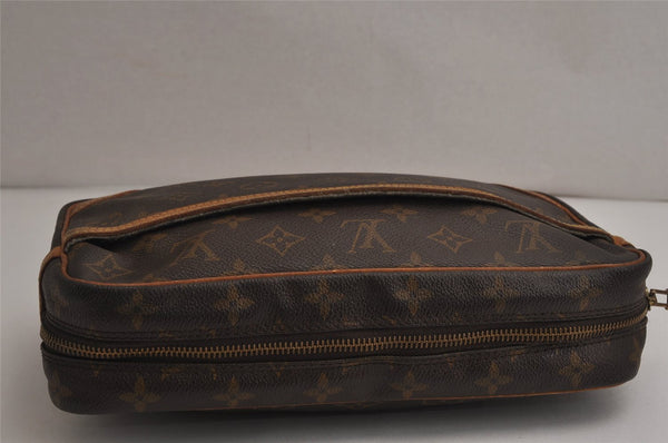 Authentic Louis Vuitton Monogram Compiegne 28 Clutch Hand Bag M51845 LV 0270K