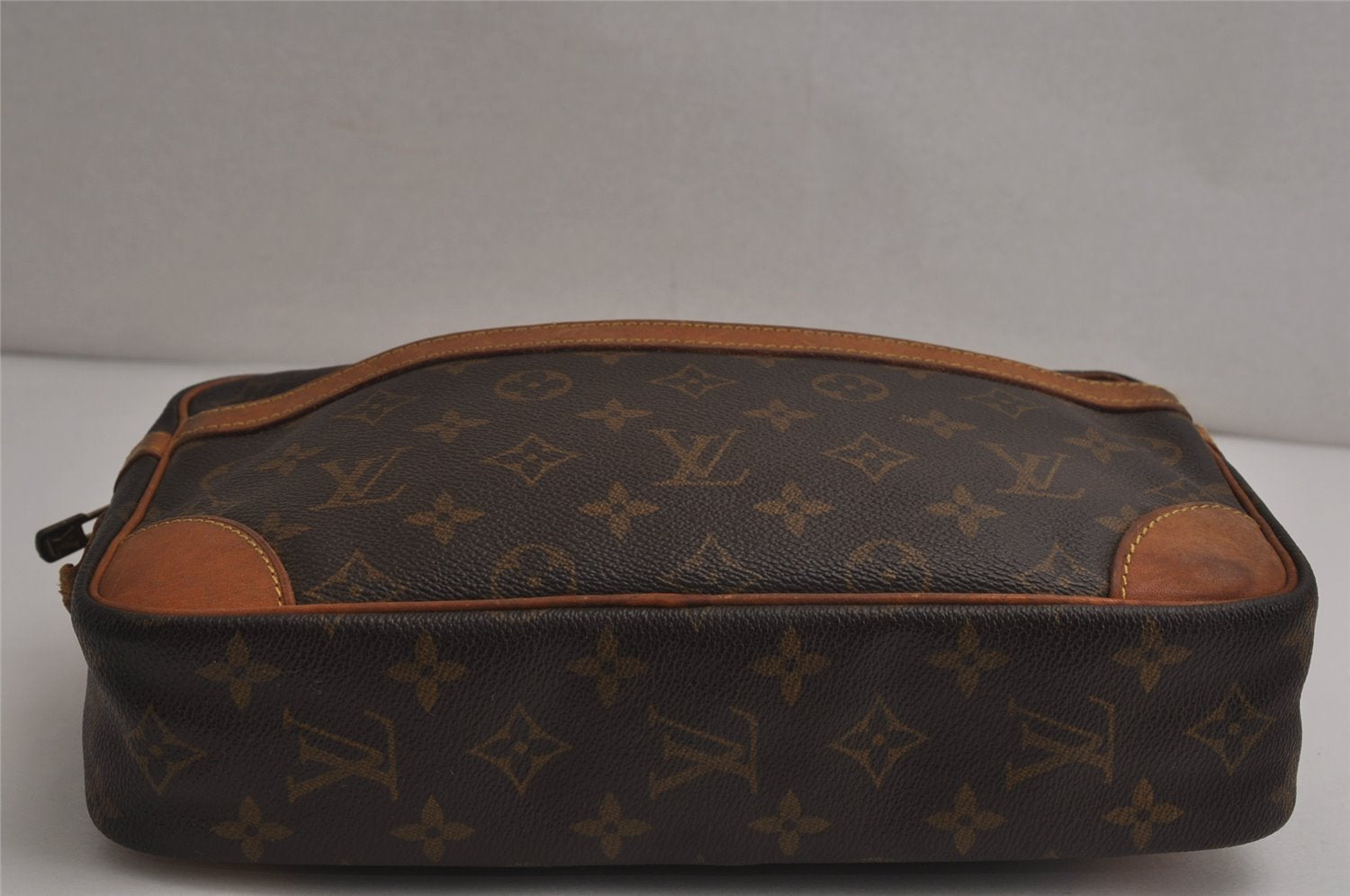 Authentic Louis Vuitton Monogram Compiegne 28 Clutch Hand Bag M51845 LV 0270K