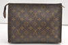 Auth Louis Vuitton Monogram Poche Toilette 26 Cosmetics Pouch Old Model LV 0271K