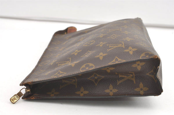 Auth Louis Vuitton Monogram Poche Toilette 26 Cosmetics Pouch Old Model LV 0271K