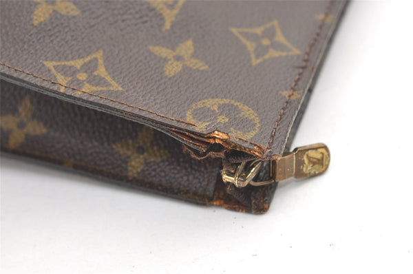 Auth Louis Vuitton Monogram Poche Toilette 26 Cosmetics Pouch Old Model LV 0271K