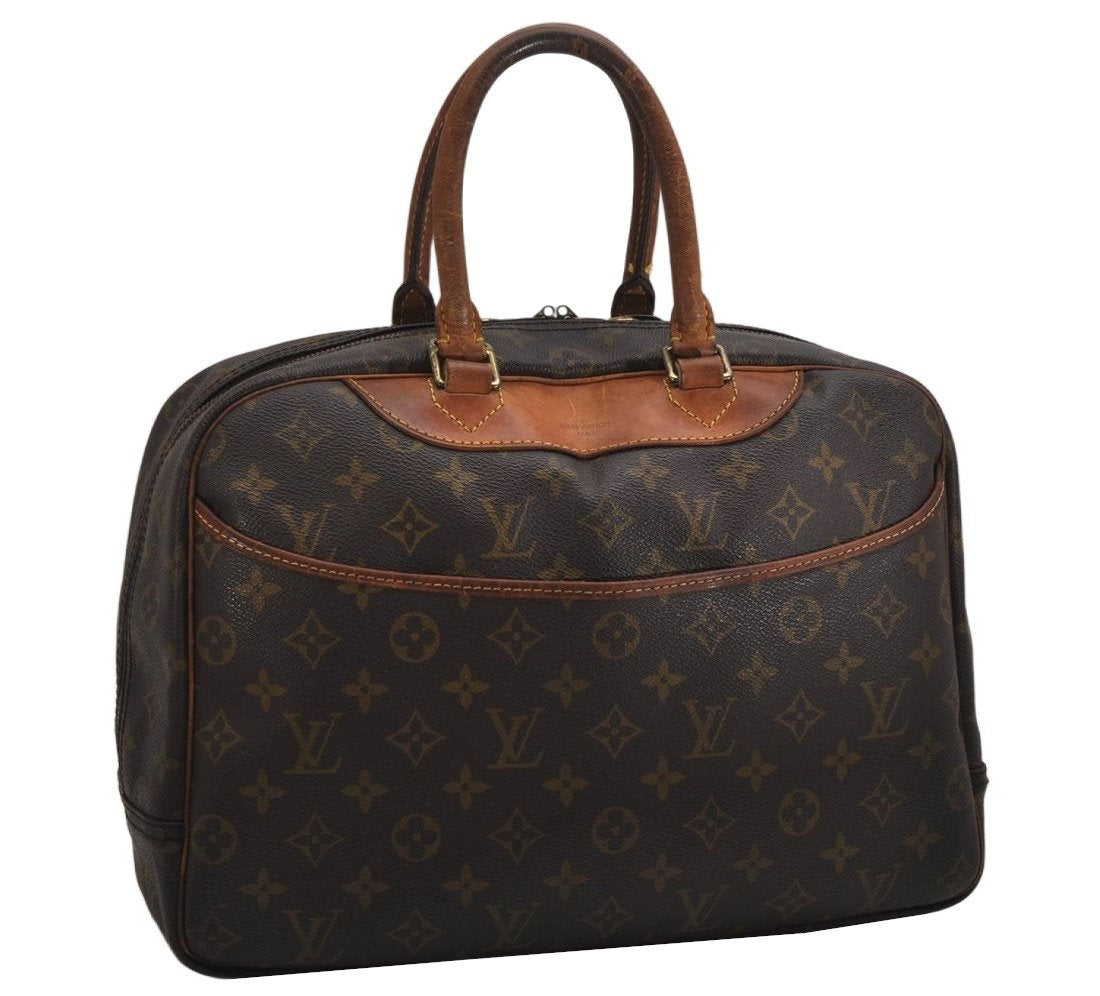 Authentic Louis Vuitton Monogram Deauville Hand Bag M47270 LV 0273K