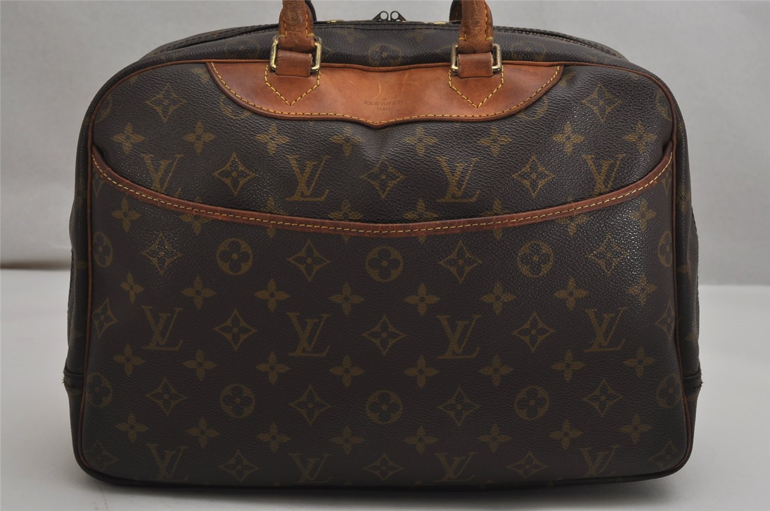 Authentic Louis Vuitton Monogram Deauville Hand Bag M47270 LV 0273K