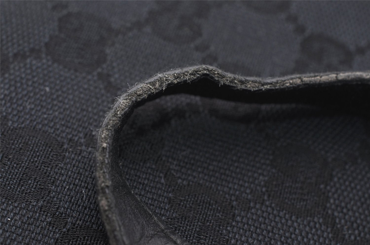 Authentic GUCCI Vintage Shoulder Tote Bag GG Canvas Leather 0021098 Black 0274J