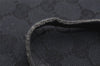 Authentic GUCCI Vintage Shoulder Tote Bag GG Canvas Leather 0021098 Black 0274J