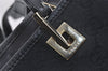Authentic GUCCI Vintage Shoulder Tote Bag GG Canvas Leather 0021098 Black 0274J