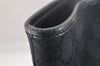 Authentic GUCCI Vintage Shoulder Tote Bag GG Canvas Leather 0021098 Black 0274J