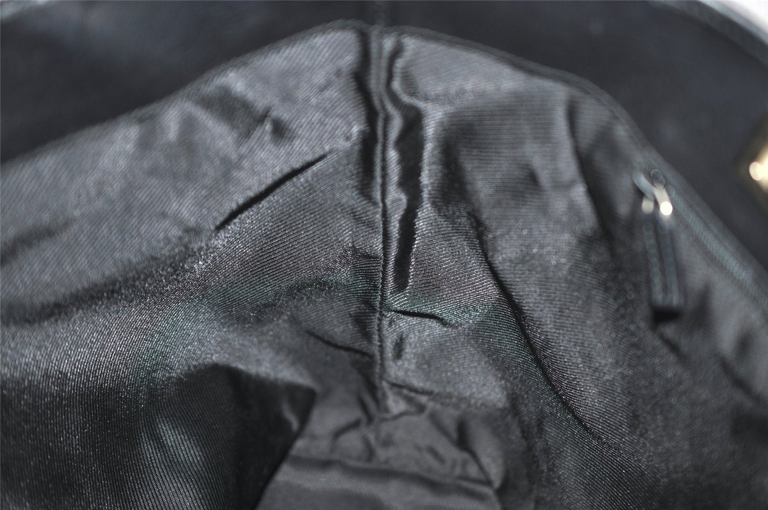 Authentic GUCCI Vintage Shoulder Tote Bag GG Canvas Leather 0021098 Black 0274J