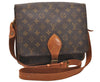 Authentic Louis Vuitton Monogram Cartouchiere GM M51252 Shoulder Cross Bag 0275J