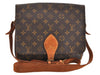 Auth Louis Vuitton Monogram Cartouchiere GM M51252 Shoulder Cross Bag Junk 0275J