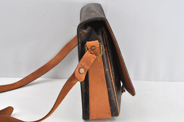 Auth Louis Vuitton Monogram Cartouchiere GM M51252 Shoulder Cross Bag Junk 0275J