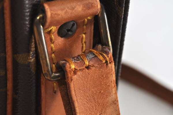 Auth Louis Vuitton Monogram Cartouchiere GM M51252 Shoulder Cross Bag Junk 0275J