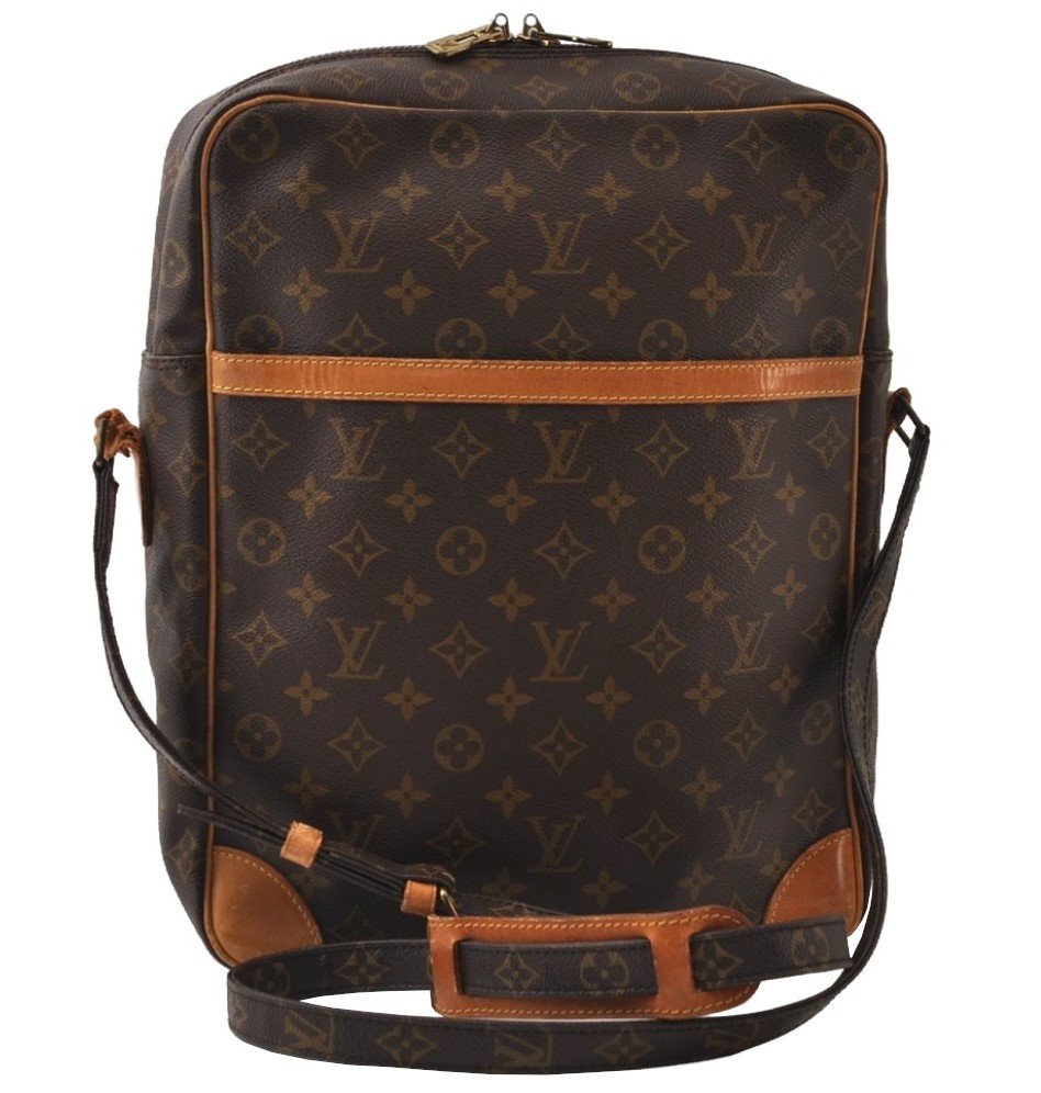 Authentic Louis Vuitton Monogram Danube 28 Shoulder Cross Body Bag Junk 0277J