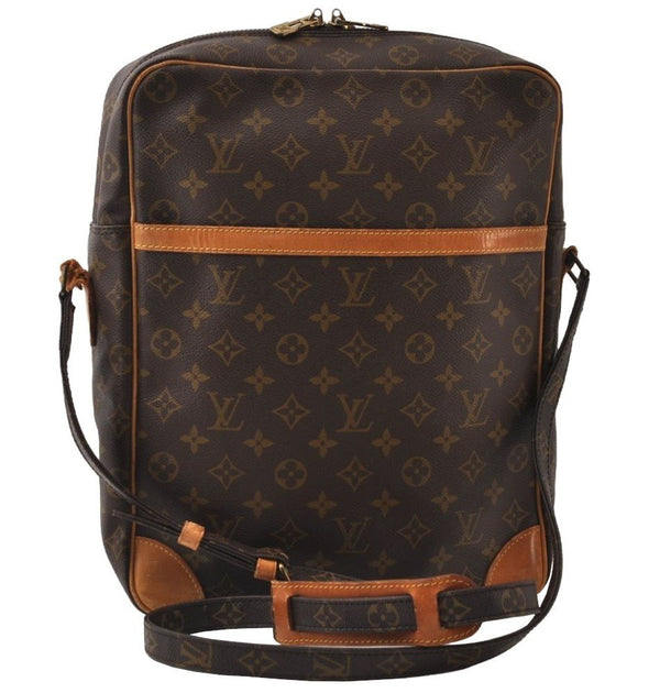 Authentic Louis Vuitton Monogram Danube 28 Shoulder Cross Body Bag Junk 0277J