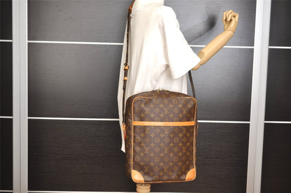 Authentic Louis Vuitton Monogram Danube 28 Shoulder Cross Body Bag Junk 0277J