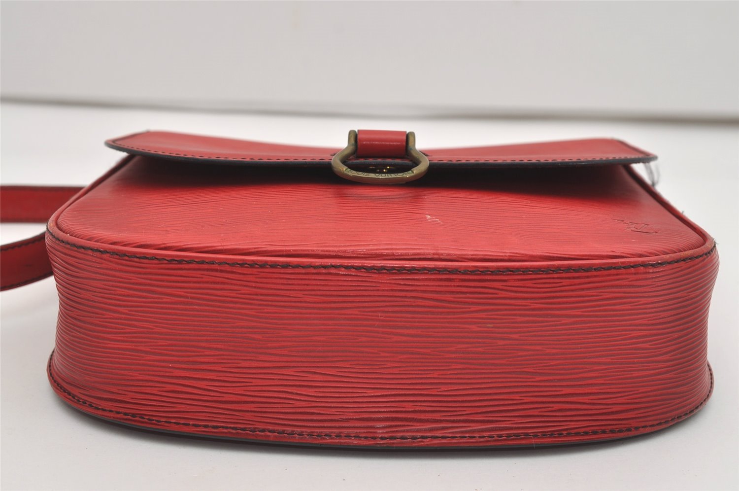 Auth Louis Vuitton Epi Saint Cloud GM Shoulder Cross Bag Red M52197 LV 0278J