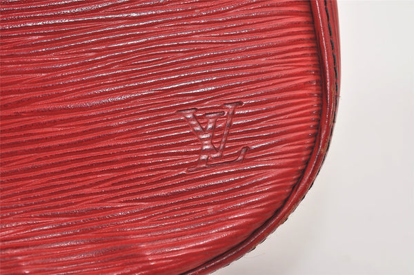 Auth Louis Vuitton Epi Saint Cloud GM Shoulder Cross Bag Red M52197 LV 0278J