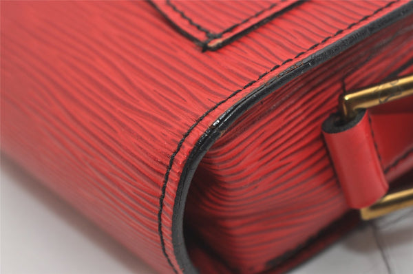 Auth Louis Vuitton Epi Saint Cloud GM Shoulder Cross Bag Red M52197 LV 0278J