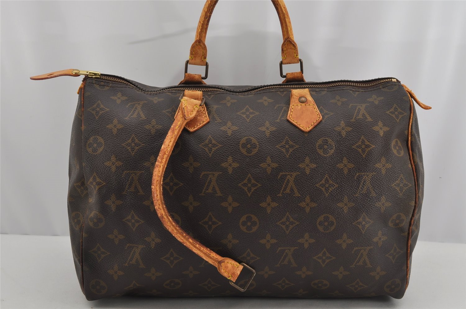 Authentic Louis Vuitton Monogram Speedy 35 Hand Boston Bag M41524 Junk 0281K