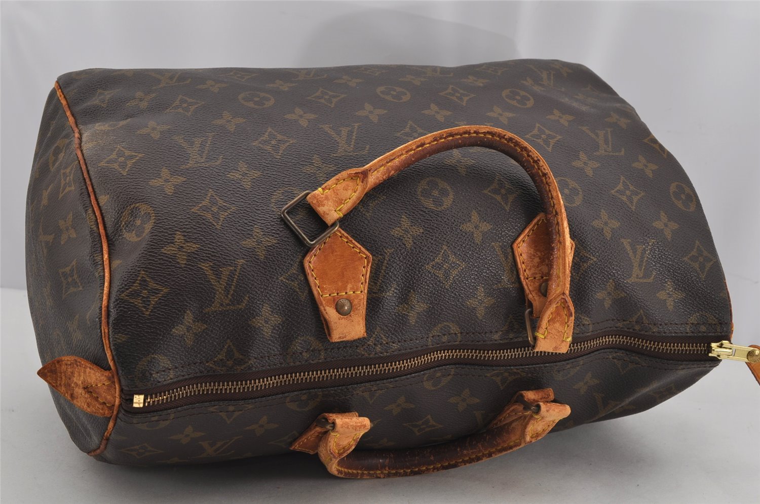 Authentic Louis Vuitton Monogram Speedy 35 Hand Boston Bag M41524 Junk 0281K