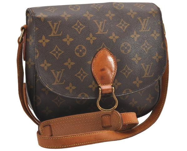 Authentic Louis Vuitton Monogram Saint Cloud GM M51242 Shoulder Cross Bag 0282J