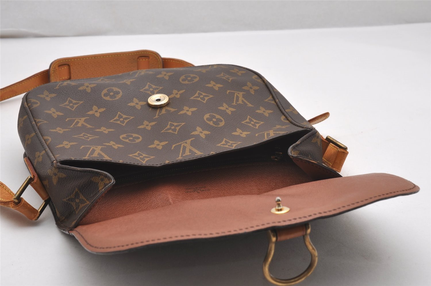 Authentic Louis Vuitton Monogram Saint Cloud GM M51242 Shoulder Cross Bag 0282J