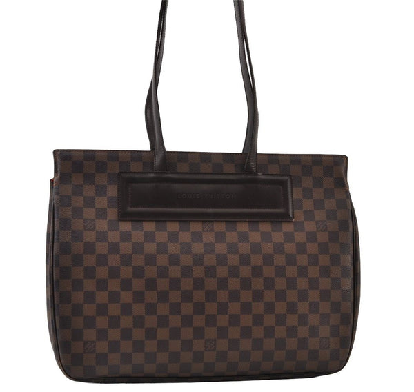 Authentic Louis Vuitton Damier Parioli GM Shoulder Tote Bag N51124 LV 0283J