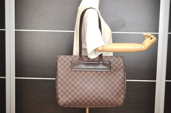 Authentic Louis Vuitton Damier Parioli GM Shoulder Tote Bag N51124 LV 0283J