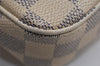 Authentic Louis Vuitton Damier Azur Pochette Accessoires Pouch N41207 LV 0283K