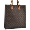 Authentic Louis Vuitton Monogram Sac Plat Hand Tote Bag M51140 LV Junk 0284J