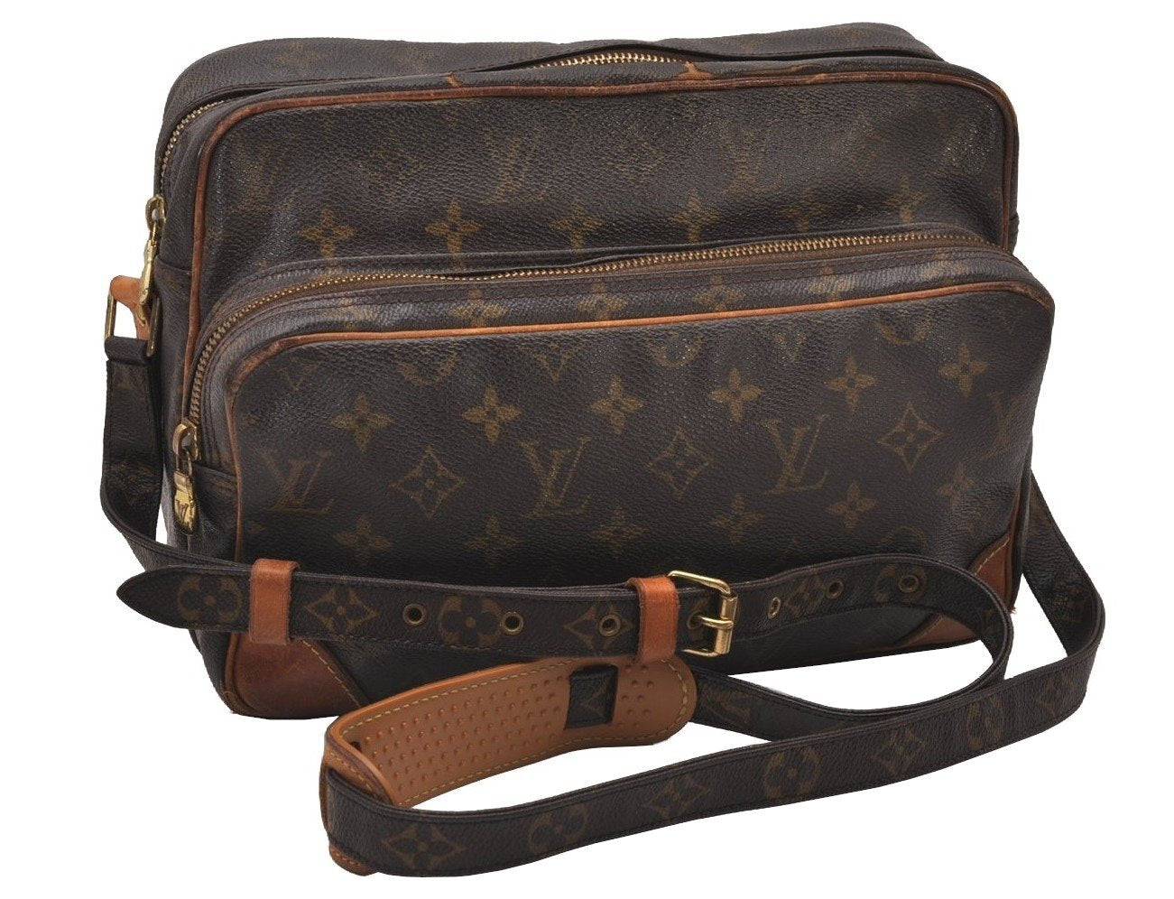 Authentic Louis Vuitton Monogram Nile Shoulder Cross Body Bag M45244 LV 0285J