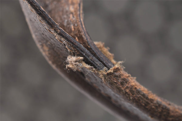 Authentic GUCCI Vintage GG Plus Shoulder Tote Bag GG PVC Leather Brown 0286J