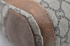 Authentic GUCCI Vintage GG Plus Shoulder Tote Bag GG PVC Leather Brown 0286J