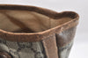 Authentic GUCCI Vintage GG Plus Shoulder Tote Bag GG PVC Leather Brown 0286J