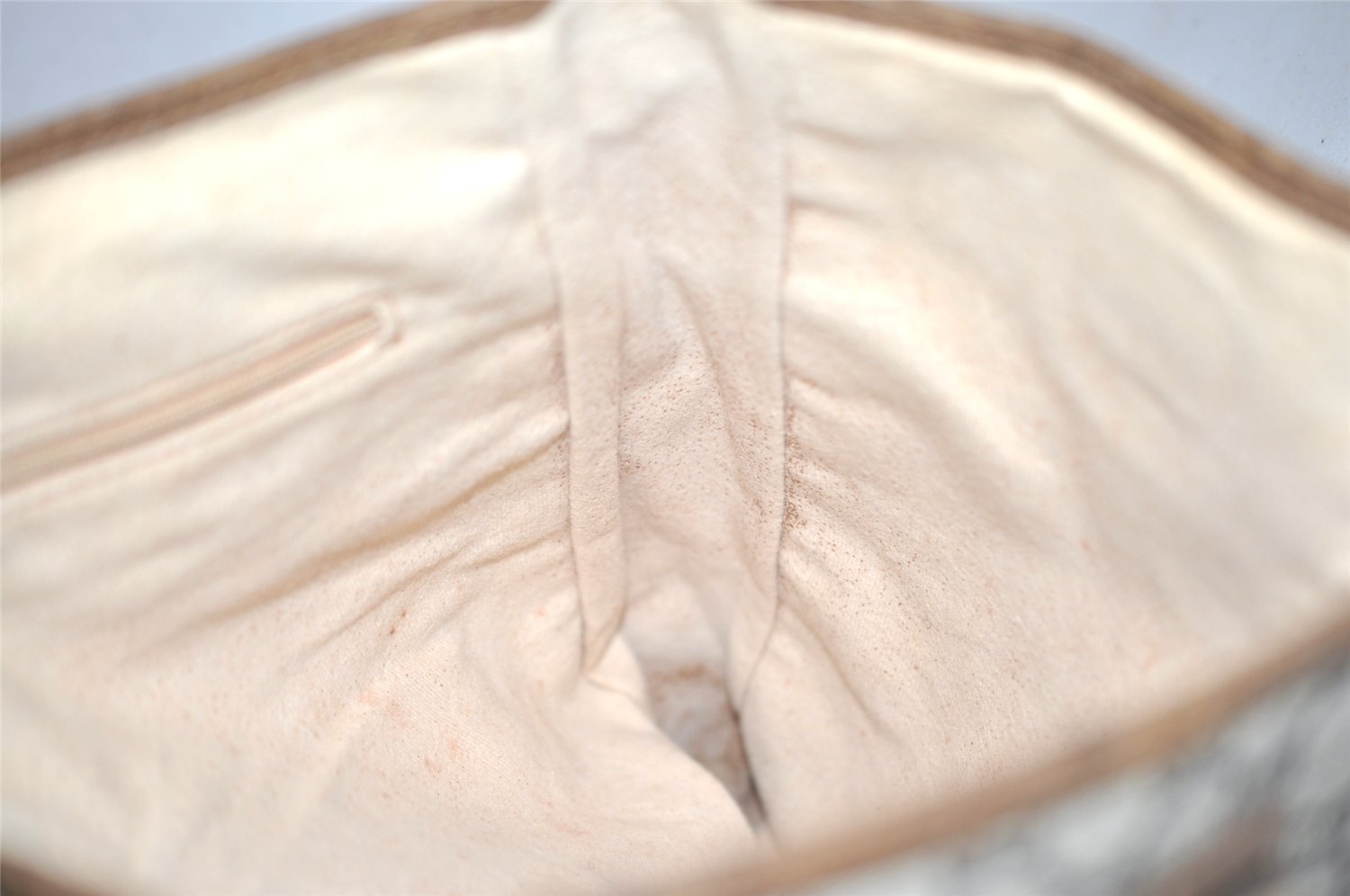 Authentic GUCCI Vintage GG Plus Shoulder Tote Bag GG PVC Leather Brown 0286J