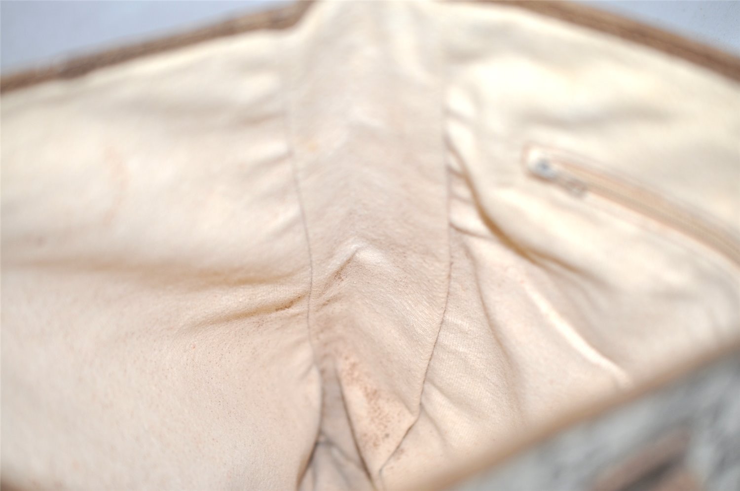 Authentic GUCCI Vintage GG Plus Shoulder Tote Bag GG PVC Leather Brown 0286J